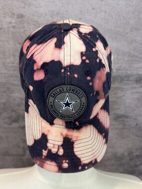 NFL Dallas Cowboys Tie-Dye Cap - Pink & navy blue